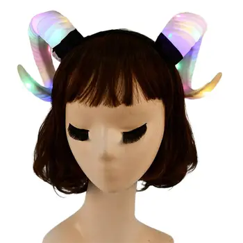 Halloween Glowing Sheep Horn Headbands Christmas Holiday Party Cosplay Stage Performance Props for Men and Women 30E
Halloween Glowing Sheep Horn Headbands Christmas Holiday Party Cosplay Stage Performance Props for Men and Women 30E