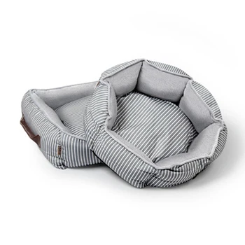 New Striped Kennel Square Kennel Four Seasons Universal Removable And Washable Dog Bed Round Warm Cat Kennel Pet Supplies 
New Striped Kennel Square Kennel Four Seasons Universal Removable And Washable Dog Bed Round Warm Cat Kennel Pet Supplies