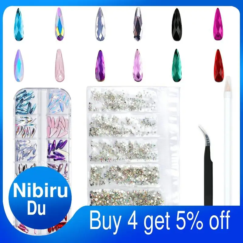 Multi-size Glass 3D Nail Rhinestones For Nails Art Decorations Crystals Strass Charms Partition Mixed Size Rhinestone Set
Multi-size Glass 3D Nail Rhinestones For Nails Art Decorations Crystals Strass Charms Partition Mixed Size Rhinestone Set