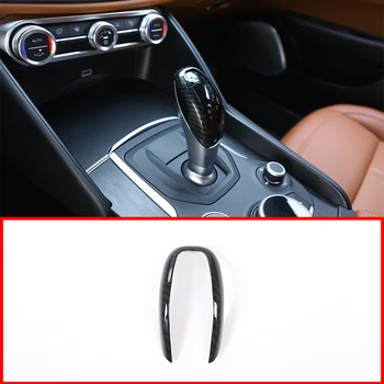 Carbon Fiber Style ABS Plastic Gear Shift Head Cover Trim For Alfa Romeo Giulia Stelvio 2017-2018 Car Accessories 
Carbon Fiber Style ABS Plastic Gear Shift Head Cover Trim For Alfa Romeo Giulia Stelvio 2017-2018 Car Accessories