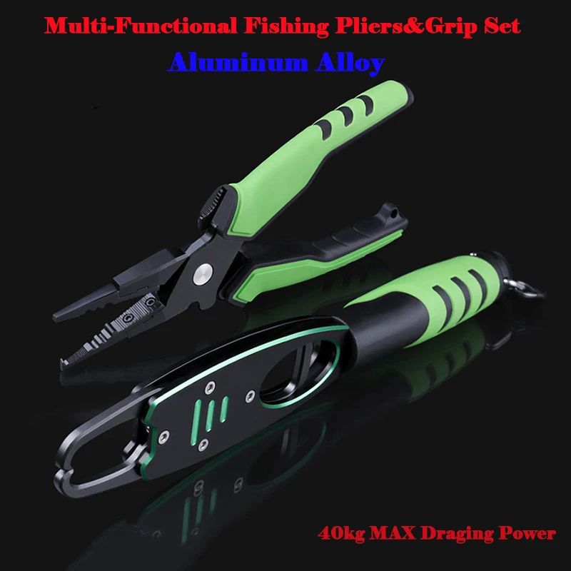 LINNHUE Multi-Functional Aluminum Alloy Fishing Pliers Grip Set Fishing Tackle Hook Cutter Line Split Ring Fishing Tools
LINNHUE Multi-Functional Aluminum Alloy Fishing Pliers Grip Set Fishing Tackle Hook Cutter Line Split Ring Fishing Tools