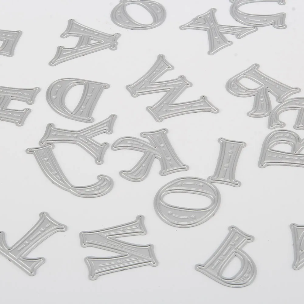 Cutting Dies 26 Letter Figure Metal Stencils for DIY Scrapbooking Stamp/photo Album Decorative Christmas Cutting Dies New 2019 
Cutting Dies 26 Letter Figure Metal Stencils for DIY Scrapbooking Stamp/photo Album Decorative Christmas Cutting Dies New 2019