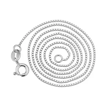 1.2mm S925 Sterling Silver Necklace New Delicate Temperament Female Box Chain Clavicle Necklace
1.2mm S925 Sterling Silver Necklace New Delicate Temperament Female Box Chain Clavicle Necklace