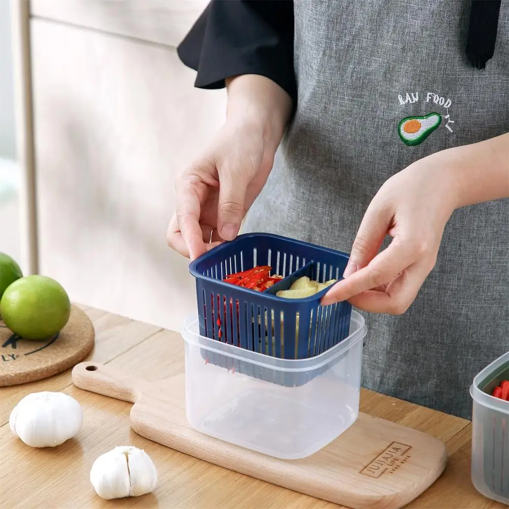 1pcSmall Kitchen Storage Containers Drainer with Lid Drain Refrigerator Organizer Basket Clear Plastic Container kitchen storage
1pcSmall Kitchen Storage Containers Drainer with Lid Drain Refrigerator Organizer Basket Clear Plastic Container kitchen storage