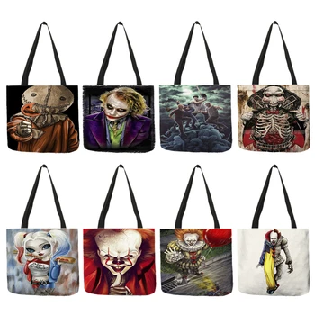 B01111 Halloween Horror Film Killers Print Shoulder Bag Women Handbag Wholesale Customized Shopping Bags for Retail Store club 
B01111 Halloween Horror Film Killers Print Shoulder Bag Women Handbag Wholesale Customized Shopping Bags for Retail Store club