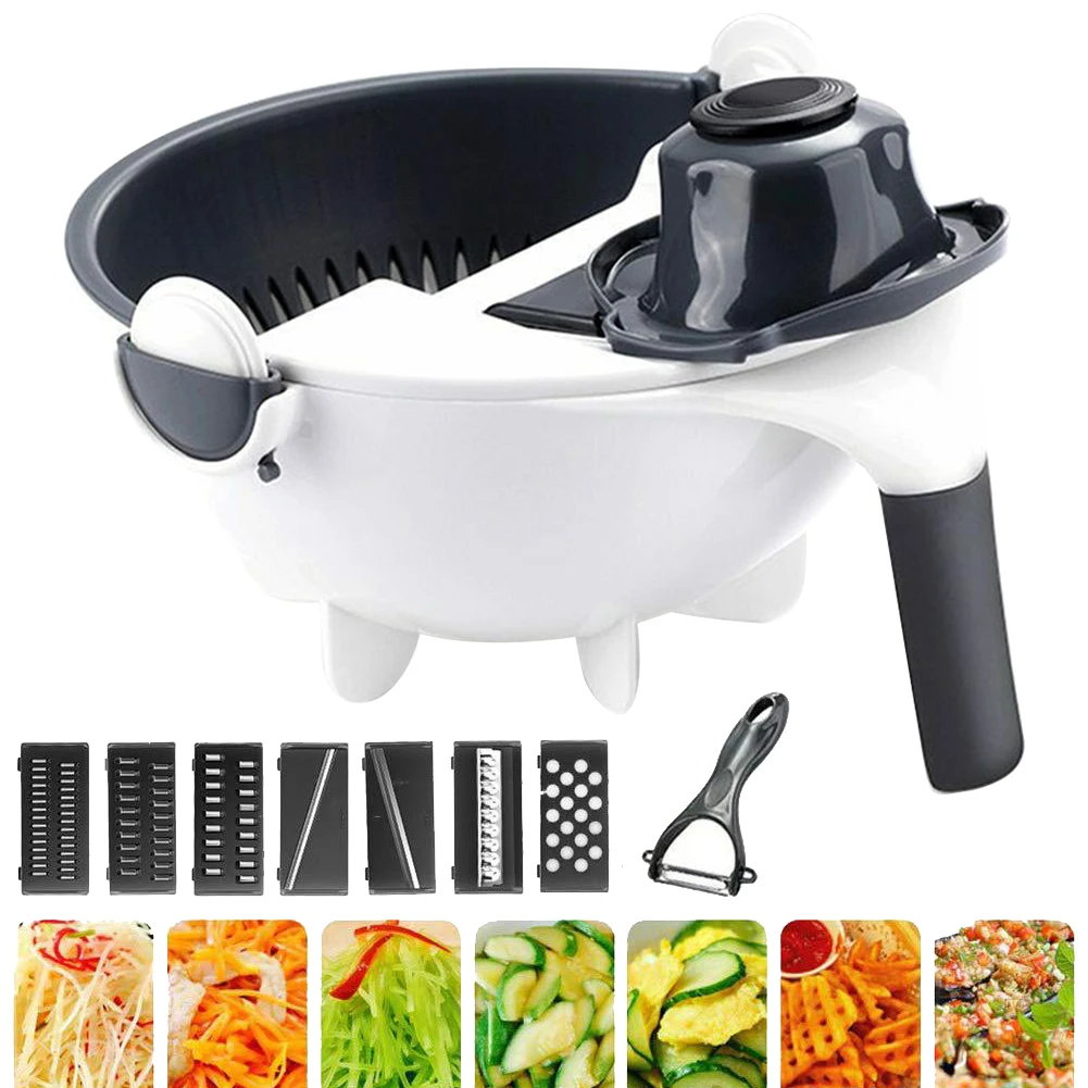 9 In 1 Washing Manual Vegetable Cutter Kitchen Tools Drain Water Home Slicing Restaurant PP Nonslip Stable Foot Rotatable
9 In 1 Washing Manual Vegetable Cutter Kitchen Tools Drain Water Home Slicing Restaurant PP Nonslip Stable Foot Rotatable