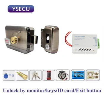 YSECU Home Security Warehouse Door Electric Lock 3A Power Source Exit Button Switch Video Intercom Remote Unlock with Smart Card
YSECU Home Security Warehouse Door Electric Lock 3A Power Source Exit Button Switch Video Intercom Remote Unlock with Smart Card