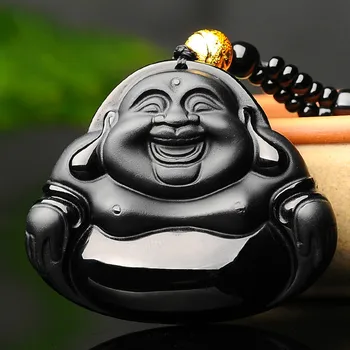Buddha Jade Pendant Natural Black Obsidian Necklace Chinese Hand-Carved Fashion Charm Jewelry Lucky Amulet for Men Women Gifts
Buddha Jade Pendant Natural Black Obsidian Necklace Chinese Hand-Carved Fashion Charm Jewelry Lucky Amulet for Men Women Gifts