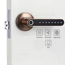 Smart Biometric fingerprint Door Lock Code Phone APP Bluetooth One time code Dynamic code Unlock log Wooden Door handle lock
Smart Biometric fingerprint Door Lock Code Phone APP Bluetooth One time code Dynamic code Unlock log Wooden Door handle lock