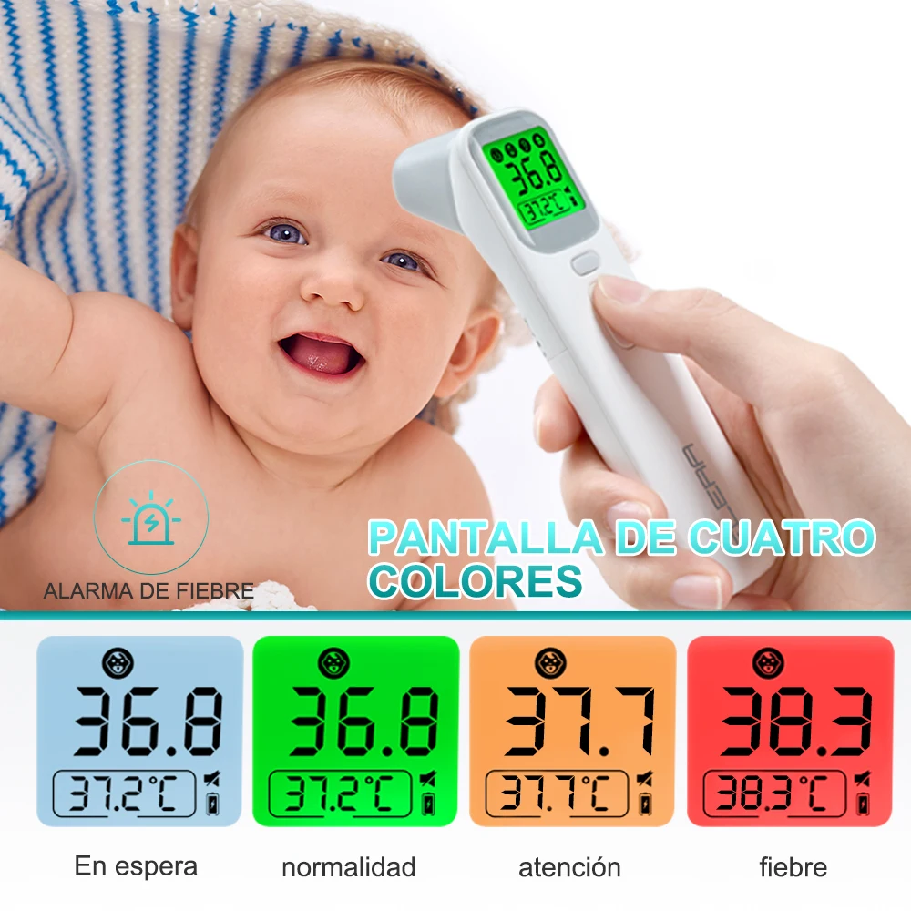 ELERA bebé termómetro infrarrojos cuerpo LCD Digital de medición frente oído no en contacto con cuerpo de adulto fiebre IR los niños Termometro ELERA bebé termómetro infrarrojos cuerpo LCD Digital de medición frente oído no en contacto con cuerpo de adulto fiebre IR los niños Termometro