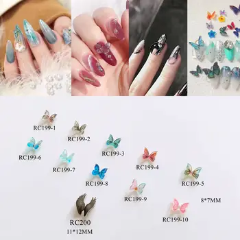 50pcs/10pcs per bag Butterfly-Shape 3D Resin Butterfly Nail Art Decoration Flying Butterfly and Wing Deco RC199/200
50pcs/10pcs per bag Butterfly-Shape 3D Resin Butterfly Nail Art Decoration Flying Butterfly and Wing Deco RC199/200