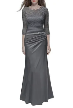 Three Quarter Sleeve Lace Mother Of The Bride Dresses Long Pleated Party Dress Elegant Evening Gowns moeder van de bruid jurken
Three Quarter Sleeve Lace Mother Of The Bride Dresses Long Pleated Party Dress Elegant Evening Gowns moeder van de bruid jurken