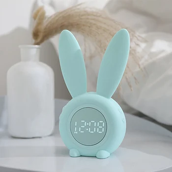 Cartoon Rabbit Alarm Clock Kids Sleep Trainer Voice Control Sleep Timer Digital Thermometer Rechargeable Night Light for Kids
Cartoon Rabbit Alarm Clock Kids Sleep Trainer Voice Control Sleep Timer Digital Thermometer Rechargeable Night Light for Kids