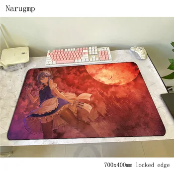 Sakuya Izayoi mouse pad 700x400x3mm gaming mousepad anime New arrival office notbook desk mat thick padmouse games pc gamer mats 
Sakuya Izayoi mouse pad 700x400x3mm gaming mousepad anime New arrival office notbook desk mat thick padmouse games pc gamer mats