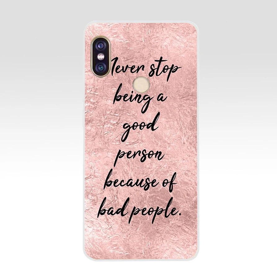proverb phrase motto gift soft silicone tpu cover phone case