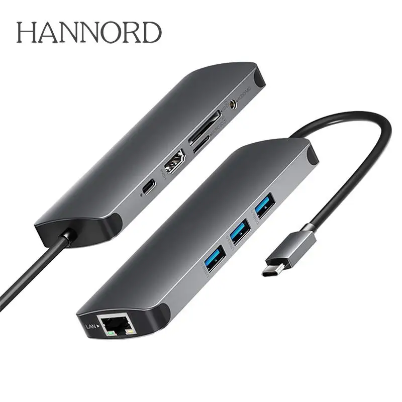 USB C Hub 9 in 1 USB-C Hub Type C Adapter with USB 3.0 4K HDMI SD TF Card Reader 3.5mm AUX RJ45 Ethernet PD Charging for Macbook
USB C Hub 9 in 1 USB-C Hub Type C Adapter with USB 3.0 4K HDMI SD TF Card Reader 3.5mm AUX RJ45 Ethernet PD Charging for Macbook