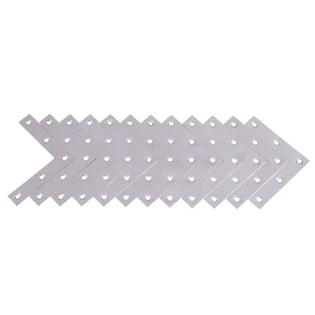 12pcs Angle Plate Corner Brace Flat L Shape Repair Bracket 80x80mm Silver
12pcs Angle Plate Corner Brace Flat L Shape Repair Bracket 80x80mm Silver