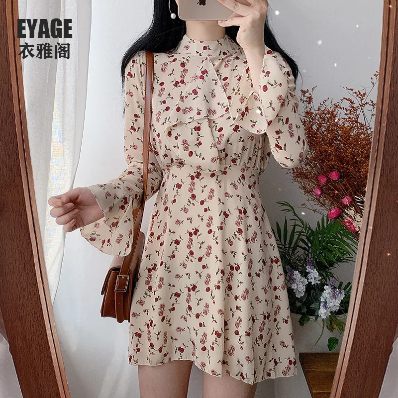 Early Autumn Vintage Stand Collar Dress Women's Chic2019 Early Spring Apathy Non-mainstream Floral-Print Short-height Mid-length
Early Autumn Vintage Stand Collar Dress Women's Chic2019 Early Spring Apathy Non-mainstream Floral-Print Short-height Mid-length