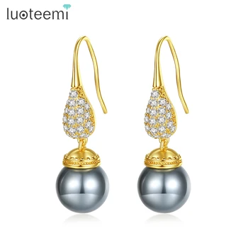 LUOTEEMI Imitation Pearls Drop Earrings for Women Cubic Zircon Fashion Elegant Jewelry Dating Party Boucle D'Oreille Femme Gifts
LUOTEEMI Imitation Pearls Drop Earrings for Women Cubic Zircon Fashion Elegant Jewelry Dating Party Boucle D'Oreille Femme Gifts
