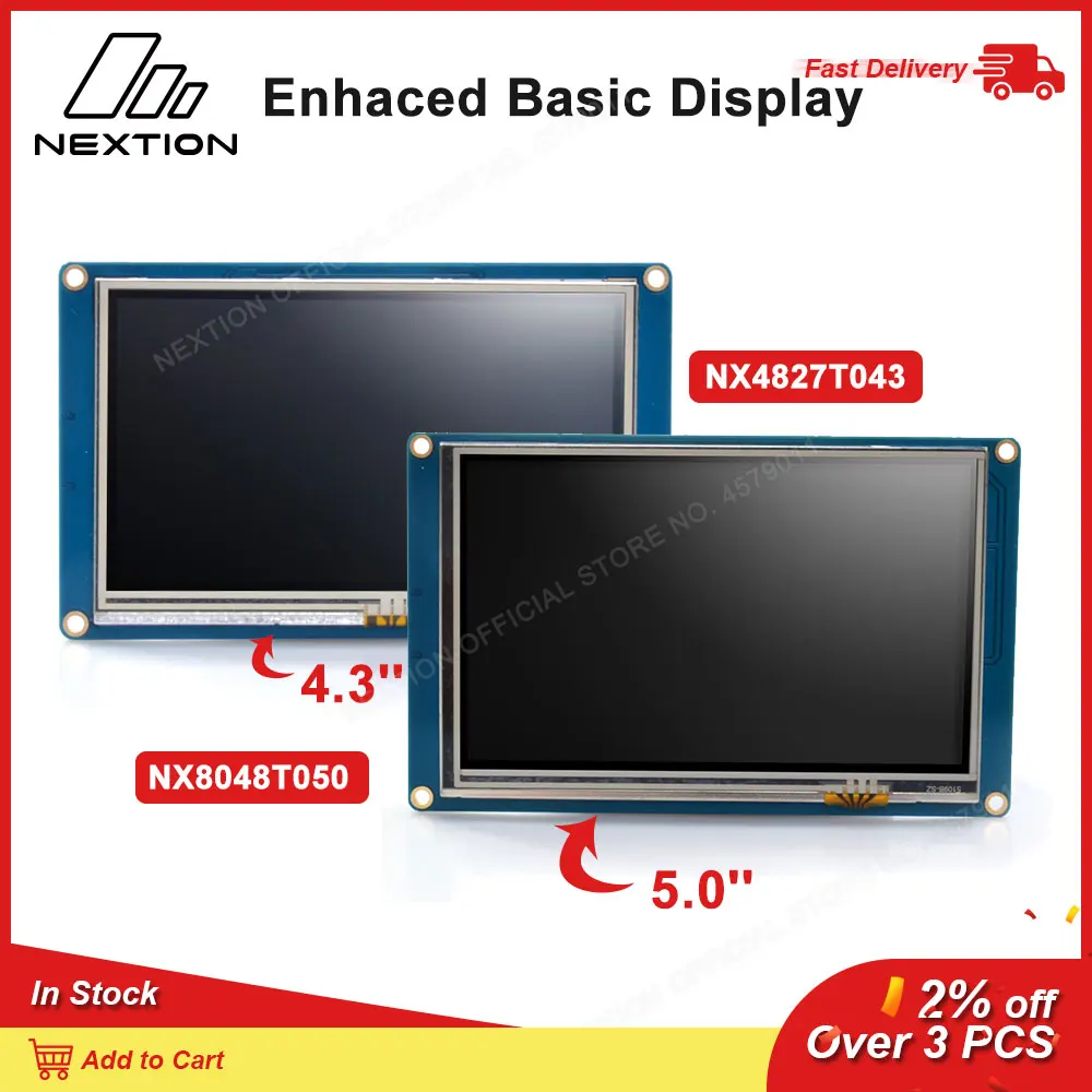 ЖК-дисплей Nextion NX4827T043/NX8048T050-4 3 ”5 0” интеллектуальный резистивный Модуль
