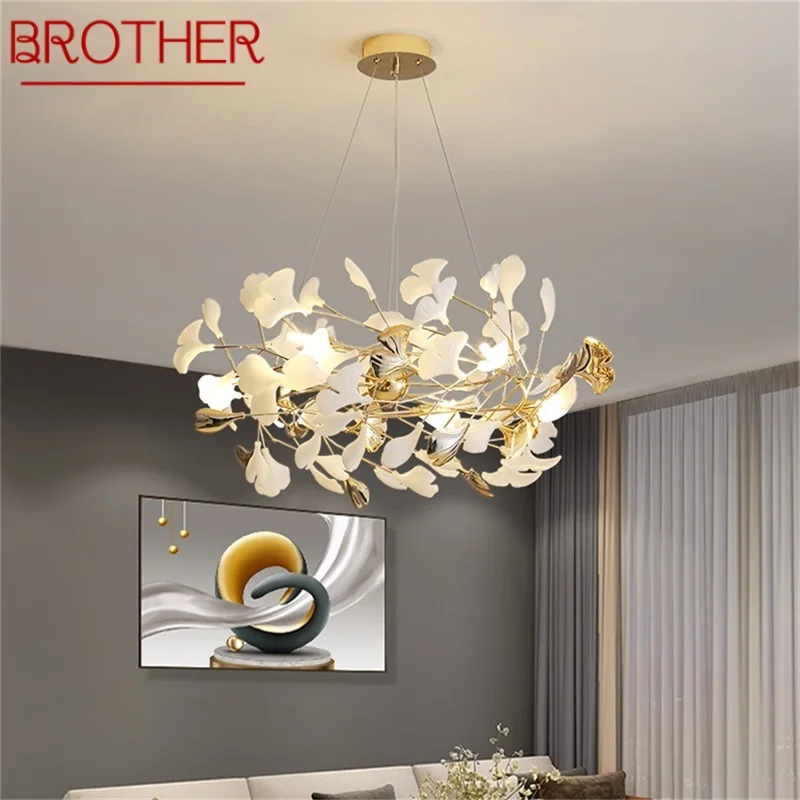 

BROTHER Luxury Chandelier Modern LED Pendant Light Creative Decorative Fixtures for Home Living Room Bedroom