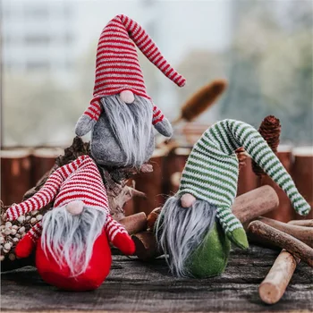 Cute Ornament Faceless Doll with Long Beard Striped Hat Christmas Gnome Ornament Toys for Party Decorations XH8Z
Cute Ornament Faceless Doll with Long Beard Striped Hat Christmas Gnome Ornament Toys for Party Decorations XH8Z