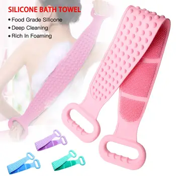 Magic Double Sided Silicone Brushes Bath Towels Rubbing Back Mud Peeling Body Massage Shower Extended Scrubber Skin Clean Brush
Magic Double Sided Silicone Brushes Bath Towels Rubbing Back Mud Peeling Body Massage Shower Extended Scrubber Skin Clean Brush