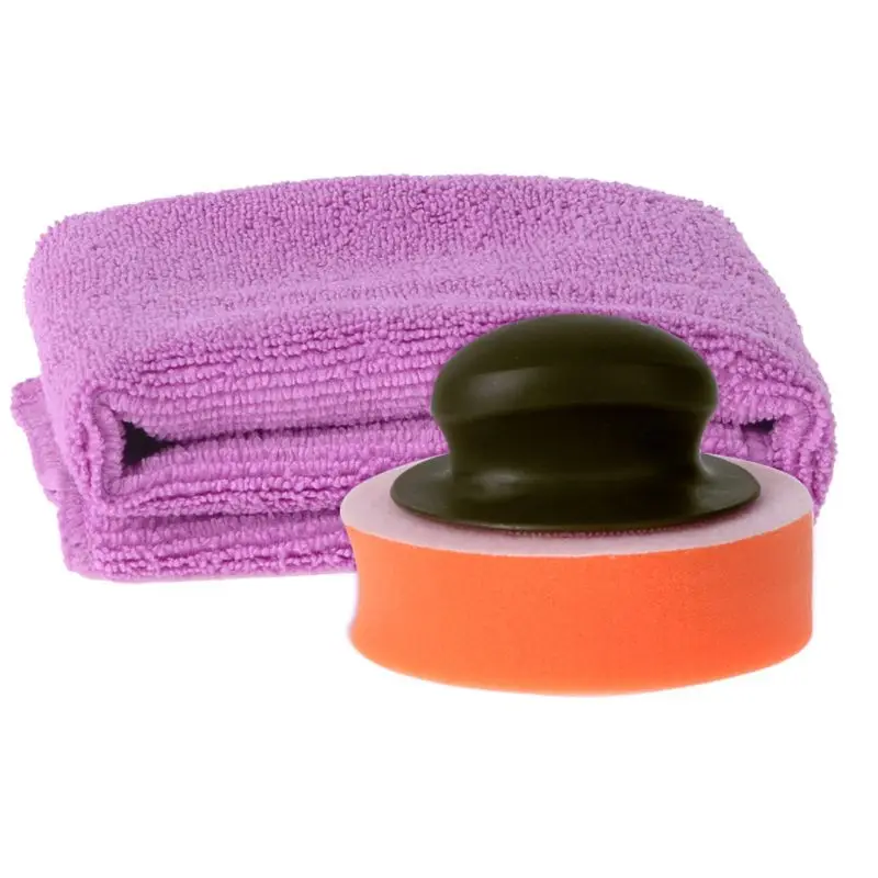 Car Wax Polishing Sponge Plastic Handle Polish Pad Super-fiber Towel for Auto Care Cleaning Foam Gripper Washing Tool
Car Wax Polishing Sponge Plastic Handle Polish Pad Super-fiber Towel for Auto Care Cleaning Foam Gripper Washing Tool