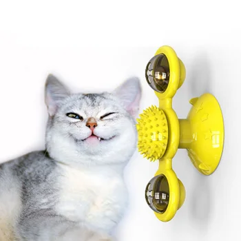 Interactive Cat Toy Windmill Scratch Hair Brush Grooming Shedding Massage Suction Catnip Cats Puzzle Training Toy Pet Supplies
Interactive Cat Toy Windmill Scratch Hair Brush Grooming Shedding Massage Suction Catnip Cats Puzzle Training Toy Pet Supplies