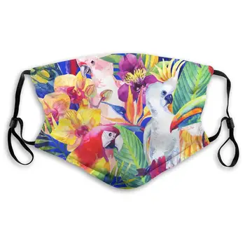 Parrots with Tropical Flowers Pattern Unisex Anti-Pollution Mask Dust Mask with Filter Mask Black
Parrots with Tropical Flowers Pattern Unisex Anti-Pollution Mask Dust Mask with Filter Mask Black