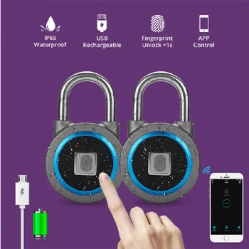Security Portable Smart Waterproof Keyless Lock APP Control Android IOS Phone Bluetooth Fingerprint Unlock Door PadLock
Security Portable Smart Waterproof Keyless Lock APP Control Android IOS Phone Bluetooth Fingerprint Unlock Door PadLock