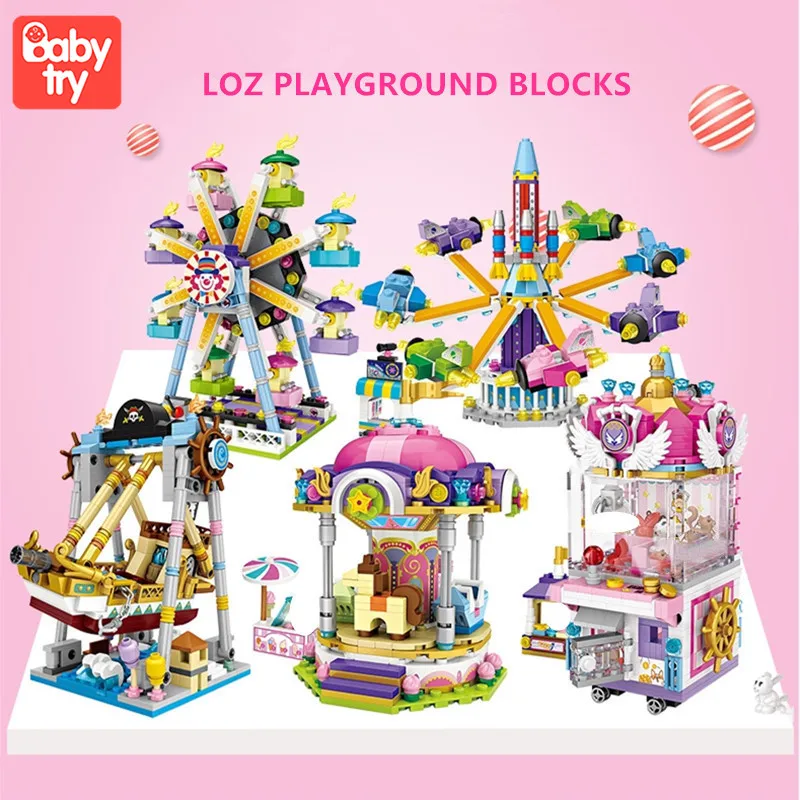 LOZ Mini Blocks Amusement Park Brick Building Blocks Toys for Kids Assembly DIY Children Street City View Educational 3d Model
LOZ Mini Blocks Amusement Park Brick Building Blocks Toys for Kids Assembly DIY Children Street City View Educational 3d Model