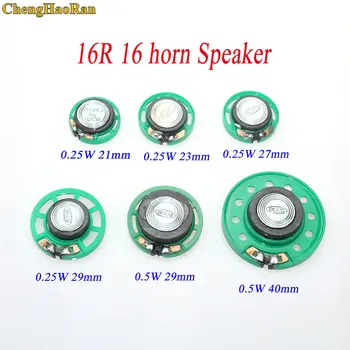 ChengHaoRan 10pcs Ultra-thin speaker Doorbell horn Toy-car horn 16 ohms 0.25 0.5 watt 0.25W 0.5W 16R Diameter 21/23/27/29/40 MM
ChengHaoRan 10pcs Ultra-thin speaker Doorbell horn Toy-car horn 16 ohms 0.25 0.5 watt 0.25W 0.5W 16R Diameter 21/23/27/29/40 MM