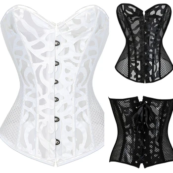 Grebrafan Gothic Wedding Corset Breathe Mesh Waist Trainer Cincher Bridal Steel Boned Body Bustier Holiday Party Club Costume
Grebrafan Gothic Wedding Corset Breathe Mesh Waist Trainer Cincher Bridal Steel Boned Body Bustier Holiday Party Club Costume