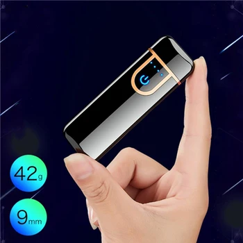 Mini Fingerprint Sensing Double-sided Cigarette Lighter Electronic USB Recharge Cigarette Smoking Electric Charging Lighter
Mini Fingerprint Sensing Double-sided Cigarette Lighter Electronic USB Recharge Cigarette Smoking Electric Charging Lighter