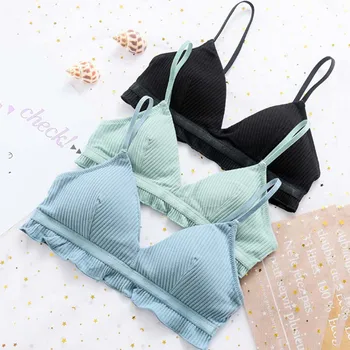Roseheart Women Fashion Blue Pink Green Bralette Wireless Seamless Bras Cup A B Padded Maiden Bras Underwear Female Bras Ruffle
Roseheart Women Fashion Blue Pink Green Bralette Wireless Seamless Bras Cup A B Padded Maiden Bras Underwear Female Bras Ruffle