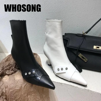 Women Boots Girls Ankle Botas Woman Thin Heels Ladies Rhinestone Pointed Toe Shoes Female Brand Black Boots Fashion Shoes New 
Women Boots Girls Ankle Botas Woman Thin Heels Ladies Rhinestone Pointed Toe Shoes Female Brand Black Boots Fashion Shoes New