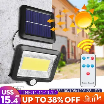 56/98/100/108/120/128 LED 5 Modes Remote Control Solar Wall Light Motion Sensor IP65 Waterproof outdoor Garden Lamp For Yard
56/98/100/108/120/128 LED 5 Modes Remote Control Solar Wall Light Motion Sensor IP65 Waterproof outdoor Garden Lamp For Yard
