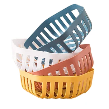4 Pcs Kitchen Storage Baskets Creative Hollow Out Wash Fruit Basket Drain Basket Multi-Function Shelf Baskets
4 Pcs Kitchen Storage Baskets Creative Hollow Out Wash Fruit Basket Drain Basket Multi-Function Shelf Baskets