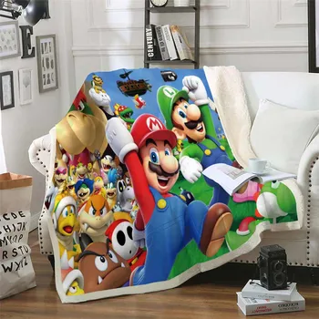 HELENGILI Mario Sherpa Blanket Girly Floral Bedspread Velvet Plush Soft Comfortable Home Camping Aircraft Blanket
HELENGILI Mario Sherpa Blanket Girly Floral Bedspread Velvet Plush Soft Comfortable Home Camping Aircraft Blanket
