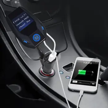 Bluetooth FM Transmitter Adapter Car Kit with 1.44 Inch Display TF Card MP3 Player
Bluetooth FM Transmitter Adapter Car Kit with 1.44 Inch Display TF Card MP3 Player