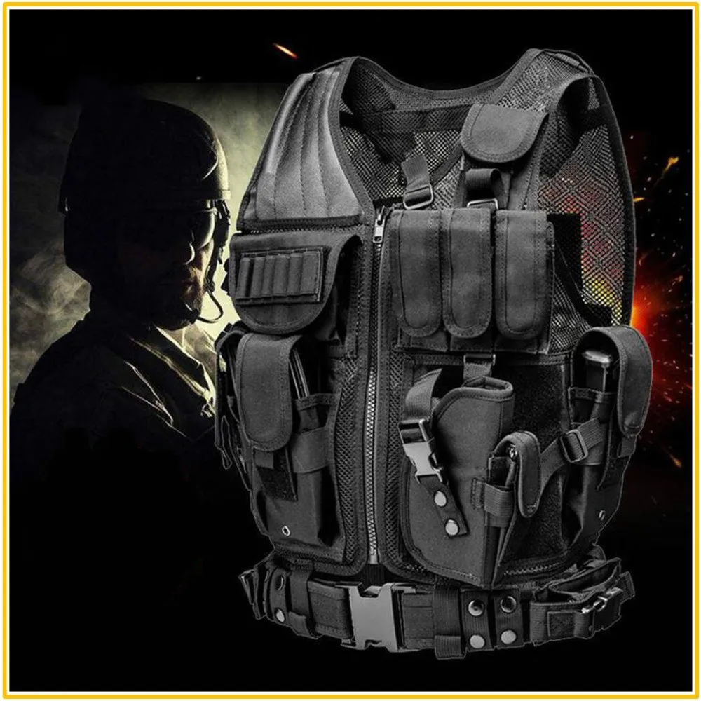 FX High Quality Hunting Vest Men Tactical Vest Molle Military Tactical Paintball Assault Shooting Hunting Clothes with Holster
FX High Quality Hunting Vest Men Tactical Vest Molle Military Tactical Paintball Assault Shooting Hunting Clothes with Holster