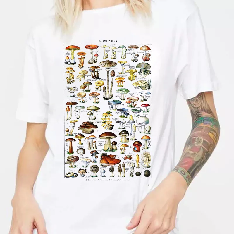 Vintage Mushroom Print Vintage Fashion T-Shirt Women Oversized Cute Aesthetic Street Style Tee Tumblr Shirt Grunge Clothes
Vintage Mushroom Print Vintage Fashion T-Shirt Women Oversized Cute Aesthetic Street Style Tee Tumblr Shirt Grunge Clothes