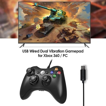 14 Buttons Portable Joystick Game Console USB Wired Gamepad Dual Vibration Controller USB Gamepad for Xbox 360 PC Game Joystick
14 Buttons Portable Joystick Game Console USB Wired Gamepad Dual Vibration Controller USB Gamepad for Xbox 360 PC Game Joystick