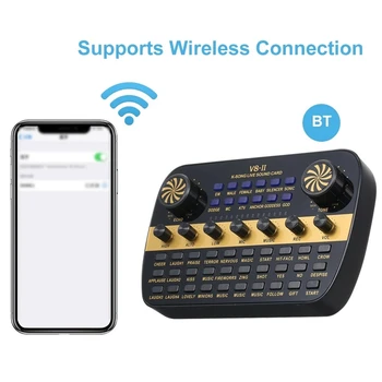 HOT SALE V8 Updated Live Sound Card Intelligent Volume Adjustable Audio Mixer Sound Card for Computer Pc Live Sound
HOT SALE V8 Updated Live Sound Card Intelligent Volume Adjustable Audio Mixer Sound Card for Computer Pc Live Sound
