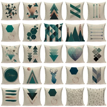 Farmhouse Geometric Cushion Covers Green White Pillow Cases On The Pillows Decorative Custom High Quality Sofa Cushion Cover Car 
Farmhouse Geometric Cushion Covers Green White Pillow Cases On The Pillows Decorative Custom High Quality Sofa Cushion Cover Car