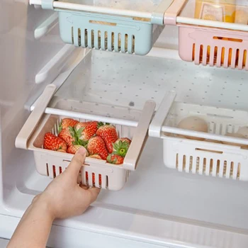 Kitchen Fridge Freezer Rack Organizer Refrigerator Shelf Holder Drawer Adjustable Fruit Creative Slide Storage Rack Dropshipping
Kitchen Fridge Freezer Rack Organizer Refrigerator Shelf Holder Drawer Adjustable Fruit Creative Slide Storage Rack Dropshipping