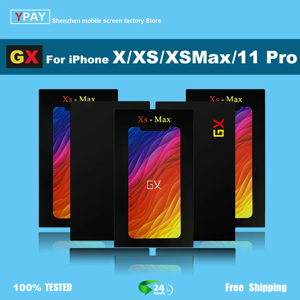 ЖК-дисплей GX OLED для iPhone X XS XsMax 11Pro сменный сенсорный экран с дигитайзером в сборе