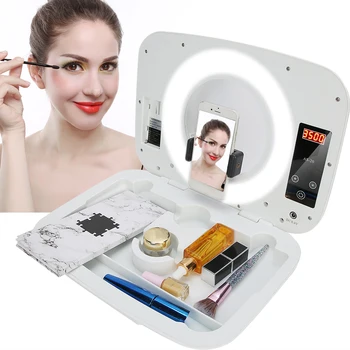 22CM Makeup Box Ring Light LED Adjustable Portable Fill Light for Makeup Live Broadcast 100-240V
22CM Makeup Box Ring Light LED Adjustable Portable Fill Light for Makeup Live Broadcast 100-240V