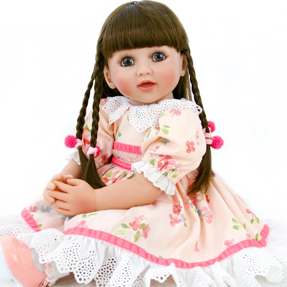 60CM Bonecas Bebe Reborn Baby Dolls Lifelike Real Soft Touch Della girl toddler Handmade Doll Gift Toys Kids
60CM Bonecas Bebe Reborn Baby Dolls Lifelike Real Soft Touch Della girl toddler Handmade Doll Gift Toys Kids